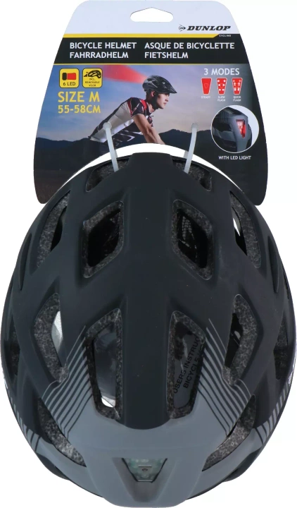 Kask rowerowy męski damski LED DUNLOP