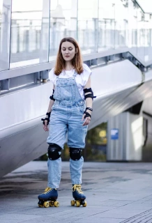 Wrotki damskie klasyczne NIJDAM Retro Denim Rebel