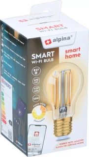 Żarówka Smart LED WIFI E27 4.9W 470lm 1800-2700K ALPINA