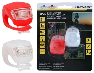 Lampki silikonowe LED do biegania roweru DUNLOP