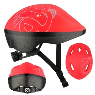 Kask rowerowy dziecięcy NIJDAM Raging Red 52-56cm