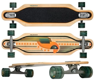 Deskorolka longboard drewniana ABEC-7 NIJDAM 91cm