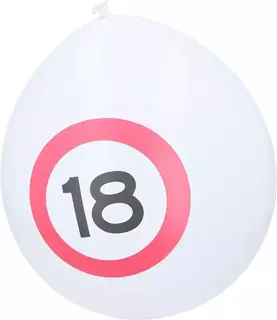 Balony urodzinowe na 18 lat PARTY x10
