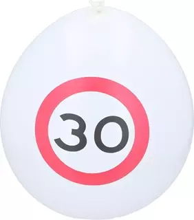 Balony urodzinowe na 30 lat PARTY x10