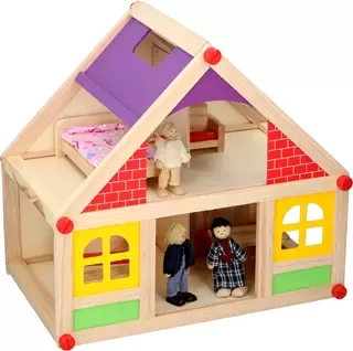 Domek dla lalek dla dzieci drewniany MARIONETTE