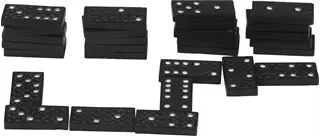 Domino drewniana gra klocki LIFETIME 37x17mm 28el