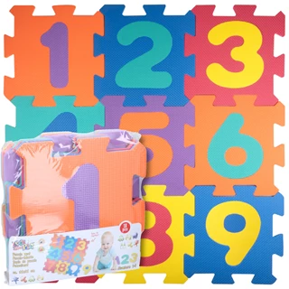 Mata piankowa edukacyjna puzzle dla dzieci LET'S PLAY 18el