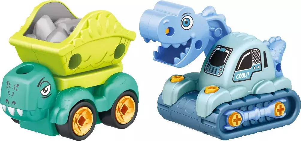 Auto do rozkręcania 2szt bezpieczny śrubokręt dinozaur zestaw Eddy Toys