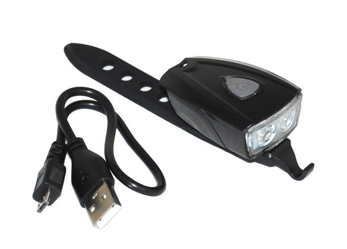 Lampka rowerowa przednia LED USB AXER