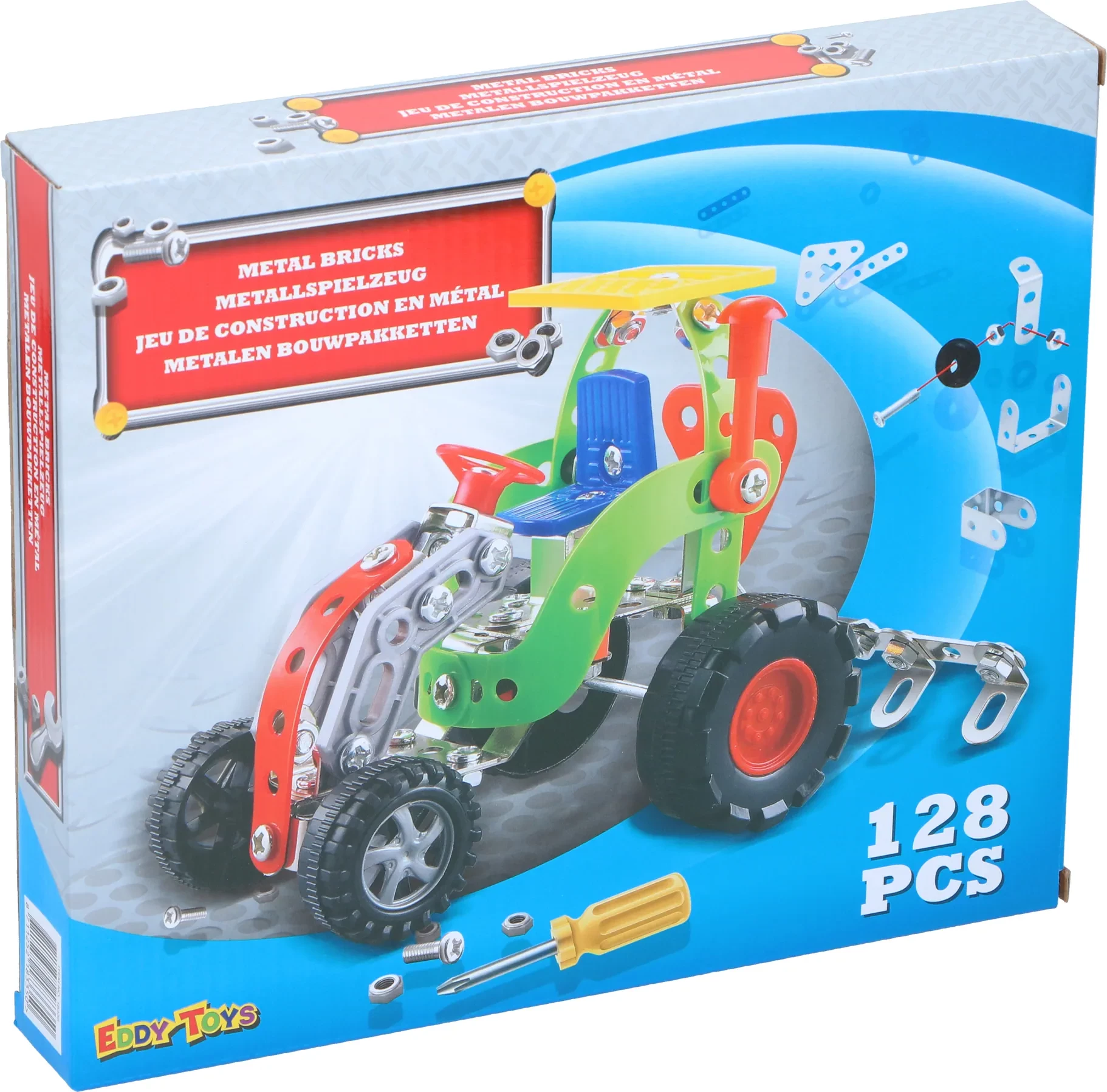 Metalowy pojazd do skręcania EDDY TOYS 128el