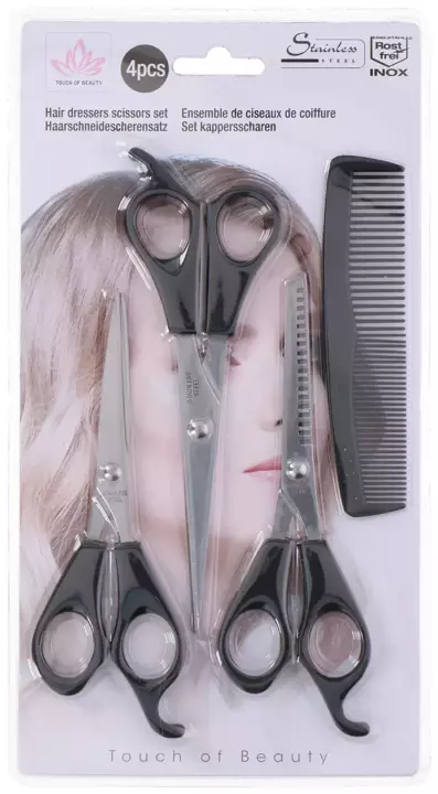 Nożyczki fryzjerskie do włosów zestaw ToB 4el