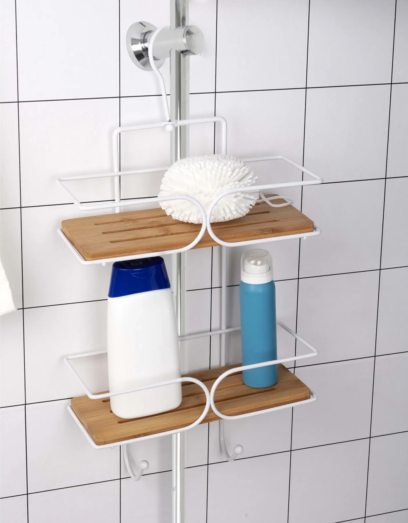 Półka łazienkowa wisząca podwójna pod prysznic BATH&SHOWER