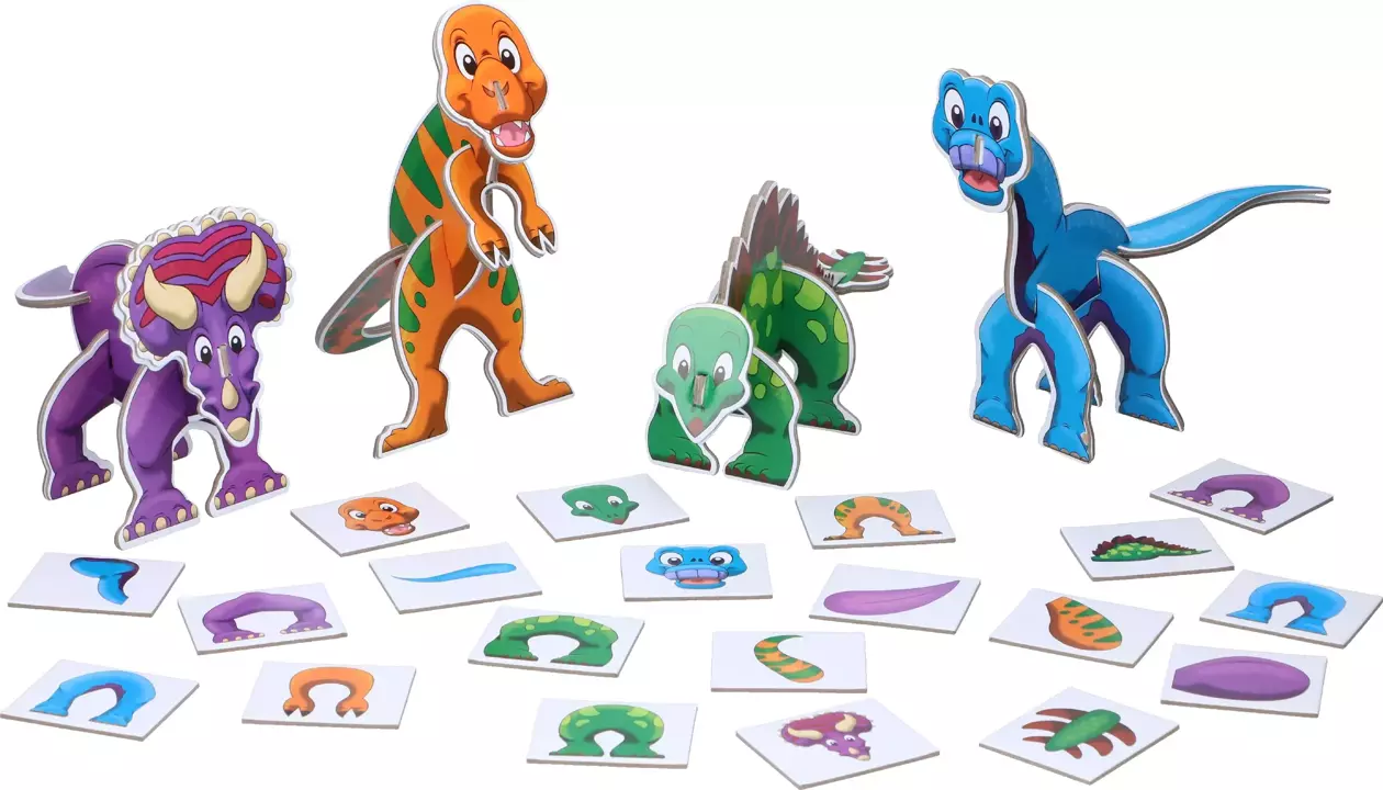 Puzzle 3D dla dzieci Dinozaury EDDY TOYS 60el