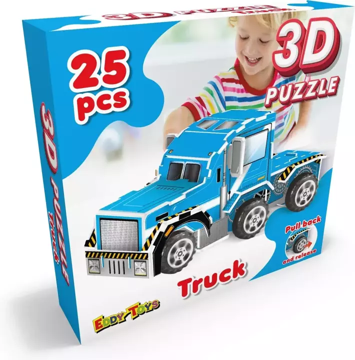 Puzzle 3D dla dzieci Pojazdy Autka EDDY TOYS