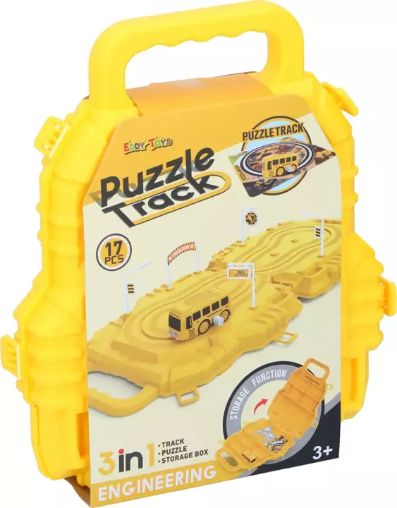 Puzzle tor samochodowy z autkiem EDDY TOYS 17el