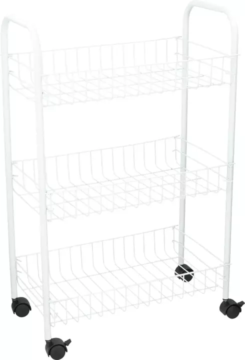 Regał metalowy organizer na kółkach 3 poziomy 64cm