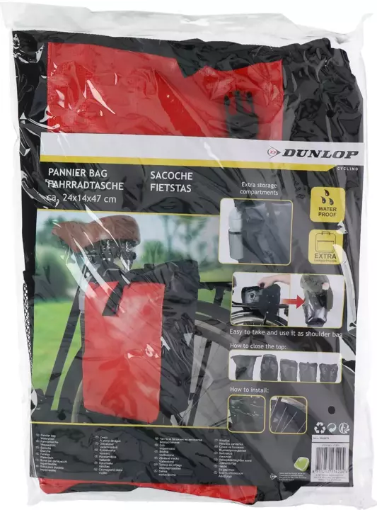 Torba rowerowa na bagażnik DUNLOP 17L