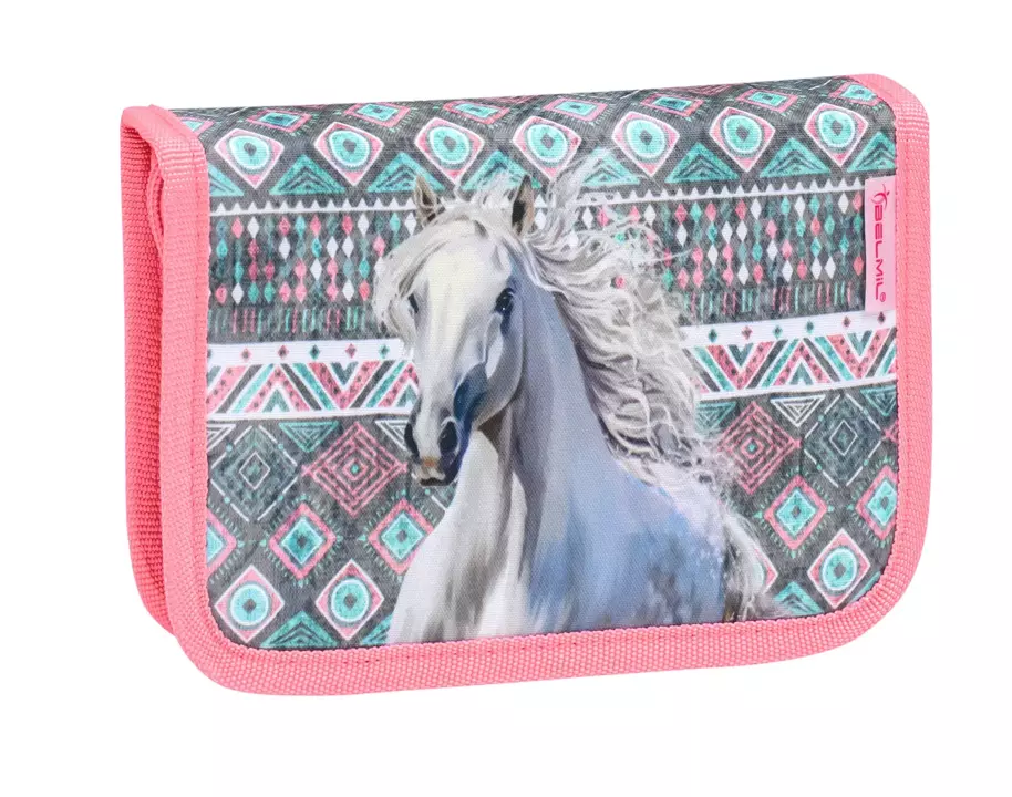 Tornister szkolny plecak klasa 1-3 BELMIL Horse Aruba Blue 19L