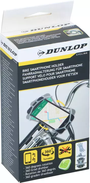 Uchwyt rowerowy obrotowy na telefon DUNLOP 4-6''