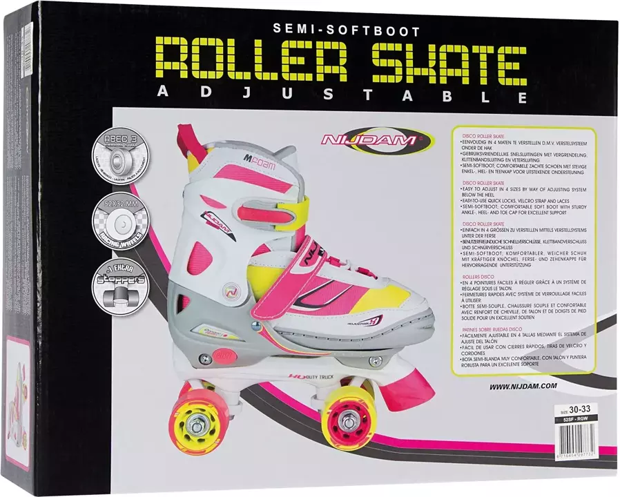 Wrotki regulowane dla dzieci NIJDAM Rave Skate