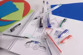 Długopisy żelowe kolorowe neonowe TOPWRITE x12