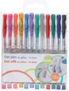 Długopisy żelowe kolorowe zestaw TOPWRITE x12