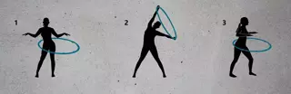 Hula Hop odchudzające z wypustkami AVENTO 100cm 1,5kg