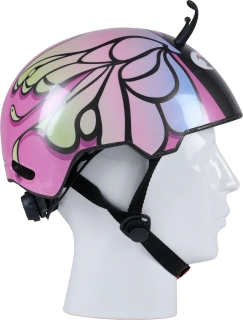 Kask dziecięcy regulowany NO FEAR 48-52cm motyl