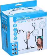 Lampa pierścieniowa LED statyw selfie GRUNDIG 2 lampy