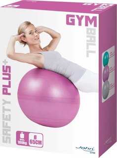 Piłka gimnastyczna fitness JOHN SafetyPlus 65cm