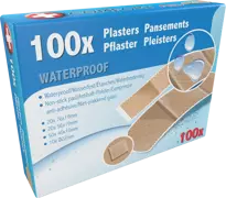 Plastry opatrunkowe wodoodporne COMFORT AID x100