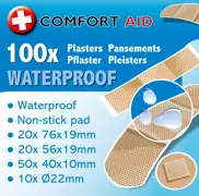 Plastry opatrunkowe wodoodporne COMFORT AID x100