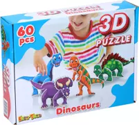 Puzzle 3D dla dzieci Dinozaury EDDY TOYS 60el